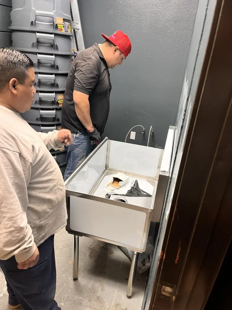 Commercial plumbing and sink installation in Millers